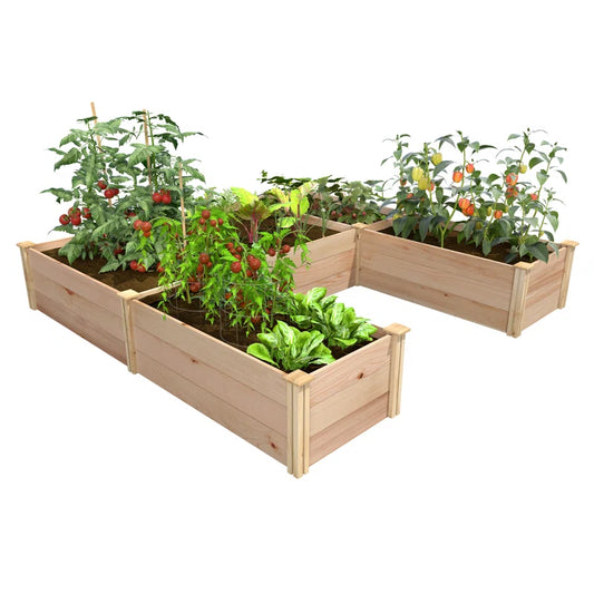 "Durable Wooden Raised Garden Bed Planter"